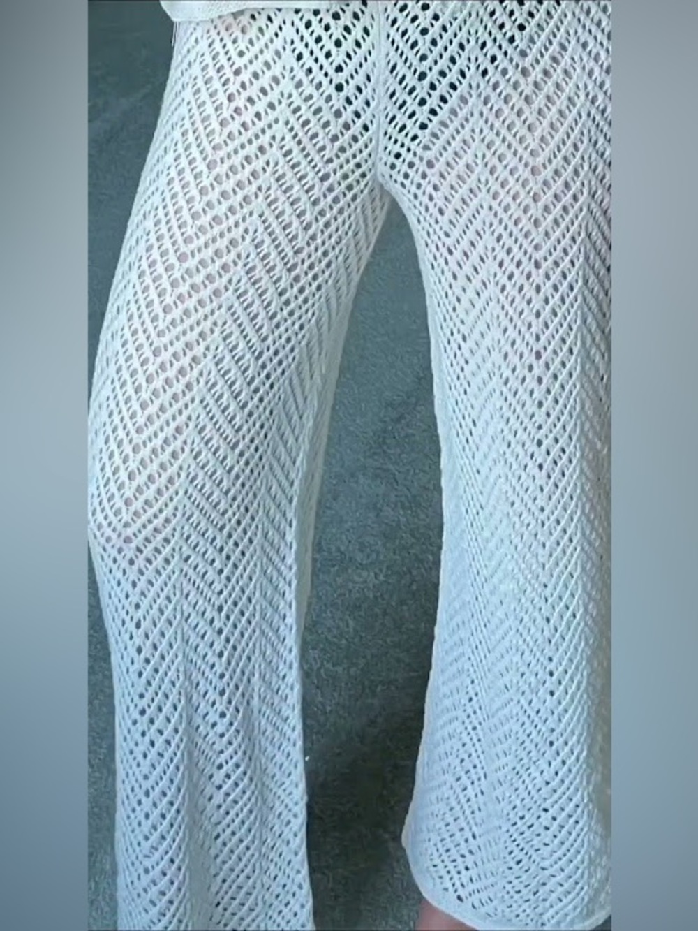 Wild Fable, Cream Knit Wide Leg Pants